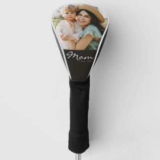 Mom Established Modern Script Photo Golf Head Cover