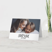 Mom Established Mother's Day Modern Script 