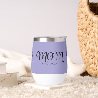 Mom Established New Mom Gift Black Script