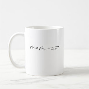 Mom Established New Mom Gift Coffee Mug