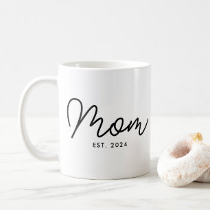 Mom Established New Mom Gift Coffee Mug