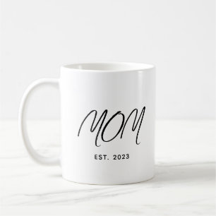 Mom Established New Mom Gift Coffee Mug