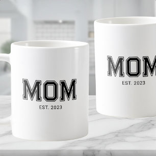 Mom Established New Mom Gift Coffee Mug