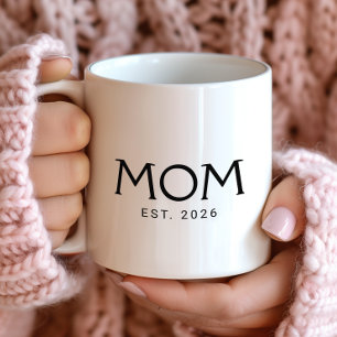 Mom Established New Mom Gift Coffee Mug