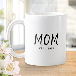 Mom Established New Mom Gift Coffee Mug