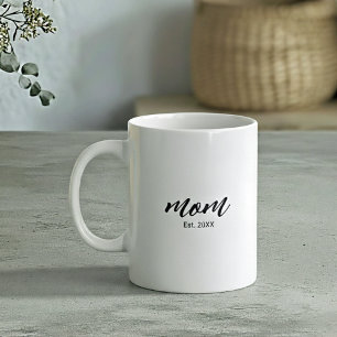 Mom Established New Mom Gift Coffee Mug
