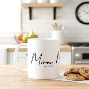 Mom Established New Mom Gift Coffee Mug