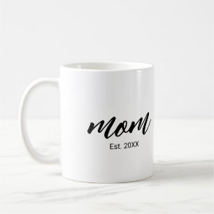 Mom Established New Mom Gift Coffee Mug