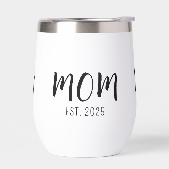 Mom Established New Mom Gift Insulated Tumbler (Left)