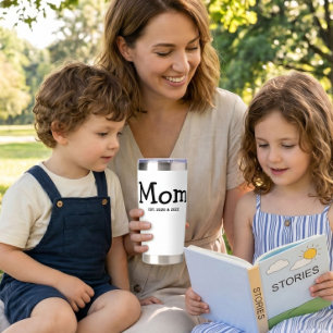 Mom Established New Mom Gift Insulated Tumbler