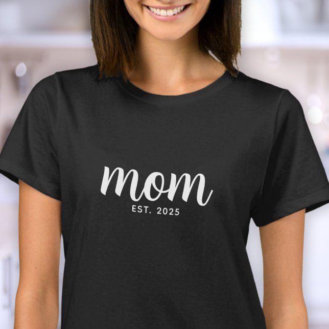 Mom Established New Mom Gift T-Shirt (Creator Uploaded)