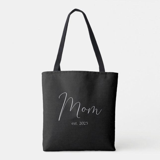 Mom Established New Mom Gift Tote Bag (Dos)