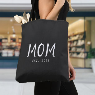 Mom Established New Mom Gift Tote Bag