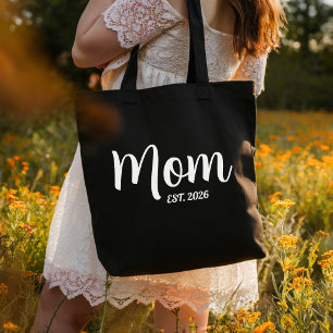 Mom Established New Mom Gift Tote Bag