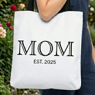 Mom Established New Mom Gift Tote Bag