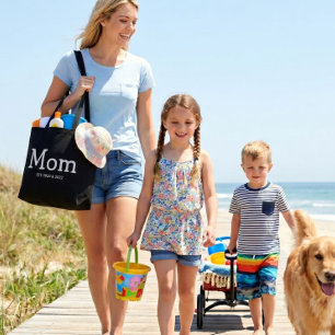 Mom Established New Mom Gift Tote Bag