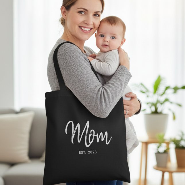 Mom Established New Mom Gift Tote Bag (Créateur téléchargé)