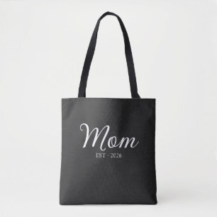 Mom Established New Mom Gift Tote Bag