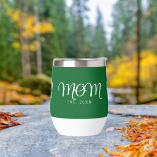 Mom Established New Mom Gift White Script