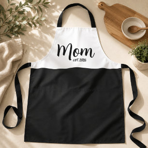Mom Established New Mother Gift Apron