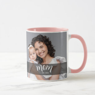 Mom Established Photo Gift for New Mother Mug