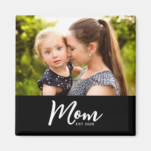 Mom Established Photo Gift Magnet