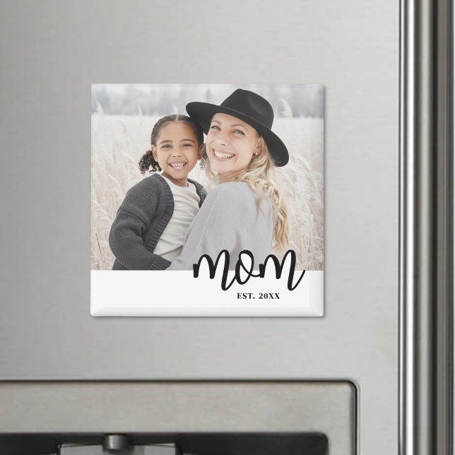 Mom Established Photo Gift Magnet (Mom Established Photo Gift magnet)