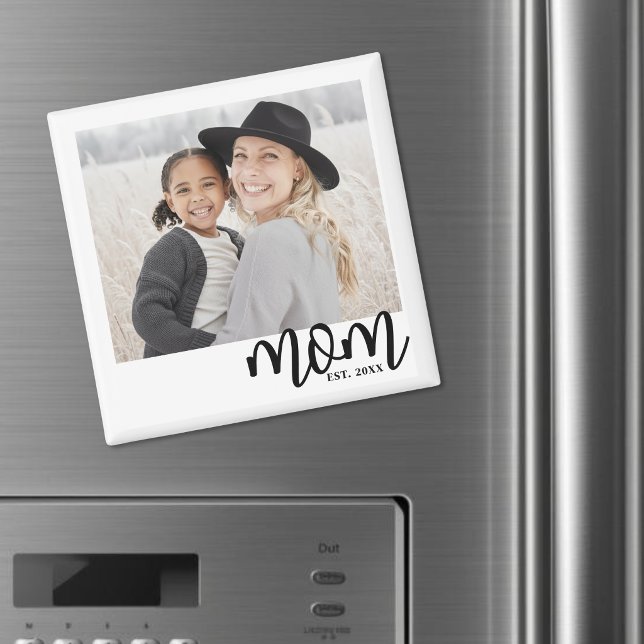 Mom Established Photo Gift Magnet (Mom Established Photo Gift magnet)