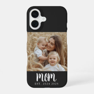 Mom Established Photo Gift Magnet iPhone 16 Case