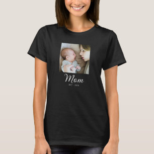 Mom Established Photo Mother’s Day T-Shirt