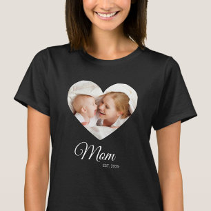 *Mom Established Photo Mother's Day Gift T-Shirt