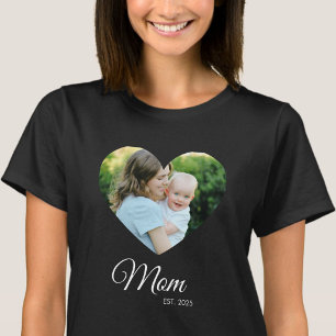 *Mom Established Photo Mother's Day Gift T-Shirt
