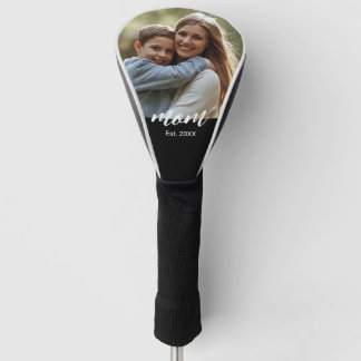 Mom Established Photo Mother's Day Golf Head Cover