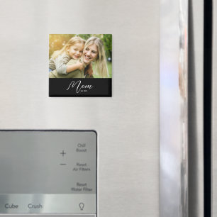 Mom Established Photo Mother's Day Magnet