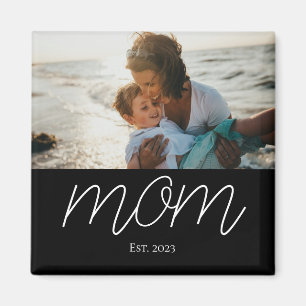 Mom Established Photo Mother's Day Magnet