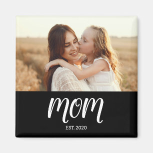 Mom Established Photo Mother's Day Magnet