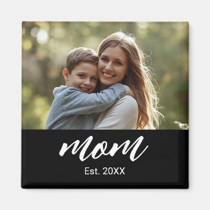 Mom Established Photo Mother's Day Magnet