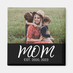 Mom Established Photo Mother's Day Magnet
