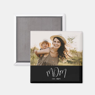 Mom Established Photo Mother's Day Magnet