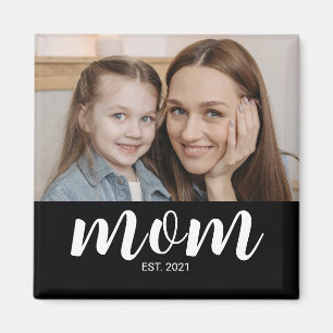 Mom Established Photo Mother's Day Magnet