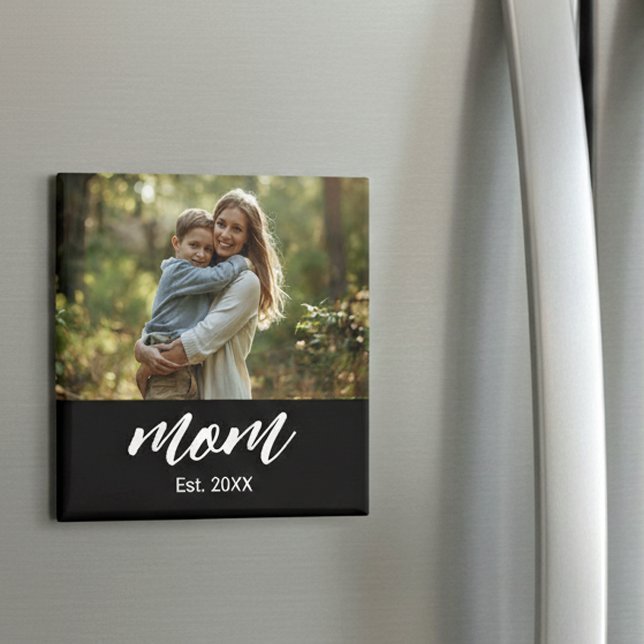 Mom Established Photo Mother's Day Magnet (Creator Uploaded)