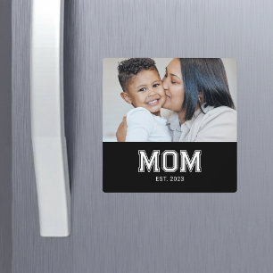 Mom Established Photo Mother's Day Magnet