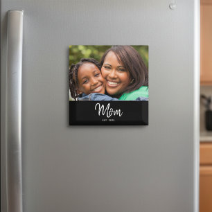  Mom Established Photo Mother's Day Magnet