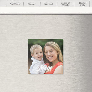 Mom Established Photo Mother's Day Magnet