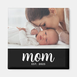 Mom Established Photo Mother's Day Magnet