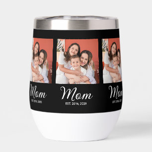 Mom Established Script Black Photo