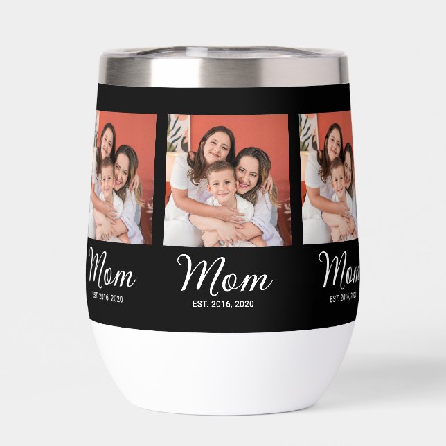 Mom Established Script Black Photo (Back)