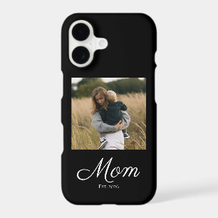 Mom Established Script Black Photo