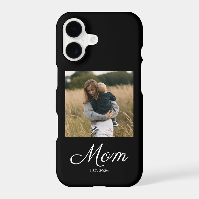 Mom Established Script Black Photo (Back)