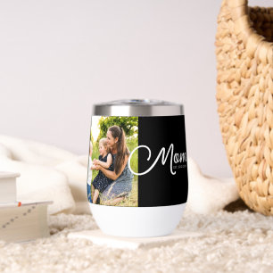 Mom Established Script Black Photo